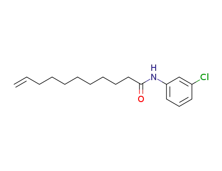 Molecular Structure of 29246-35-3 (N-(3-chlorophenyl)-10-undecenamide)