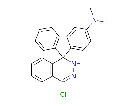 Molecular Structure of 80508-55-0 (1-chloro-4-(p-dimethylaminophenyl)-4-phenyl-3,4-dihydrophthalazine)