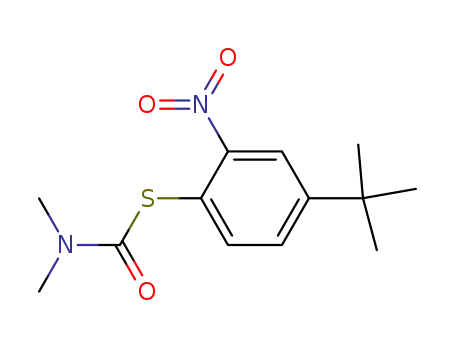 Molecular Structure of 74752-35-5 (S-4-tert-Butyl-2-nitrophenyl Dimethylcarbamothioate)