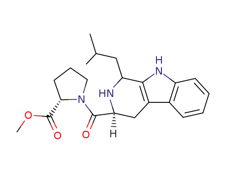 (S)-1-((S)-1-Isobutyl-2,3,4,9-tetrahydro-1H-β-carboline-3-carbonyl)-pyrrolidine-2-carboxylic acid methyl ester