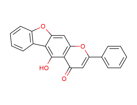 4H-Benzofuro[3,2-g]-1-benzopyran-4-one, 5-hydroxy-2-phenyl-