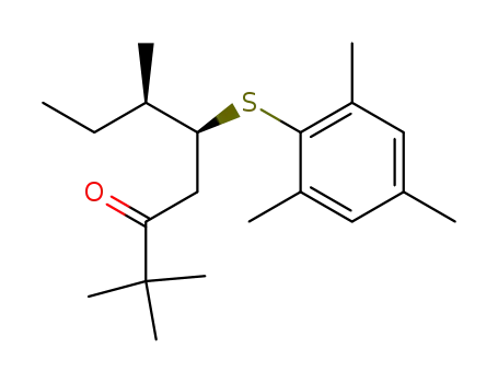 (5S*,6R*)-2,2,6-Trimethyl-5-<(2,4,6-trimethylphenyl)thio>-3-octanone