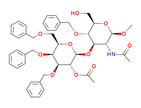 methyl 2-acetamido-3-O-(2-O-acetyl-3,4,6-tri-O-benzyl-β-D-galactopyranosyl)-4-O-benzyl-2-deoxy-β-D-glucopyranoside