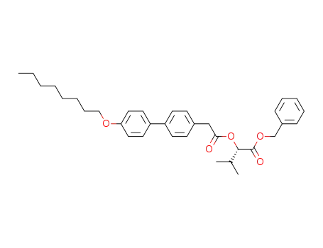(S)-1-(benzyloxycarbonyl)-2-methylpropyl 4'-octoxybiphenyl-4-ylethanoate