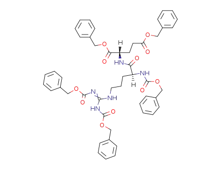 Molecular Structure of 120612-70-6 (Z<Z<sub>2</sub>>Arg-Glu(OBzl)2)