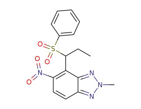 2-Methyl-5-nitro-4-<1-(phenylsulfonyl)propyl>benzotriazol