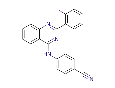 Benzonitrile, 4-[[2-(2-iodophenyl)-4-quinazolinyl]amino]-