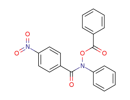 Molecular Structure of 82461-68-5 (Benzamide, N-(benzoyloxy)-4-nitro-N-phenyl-)
