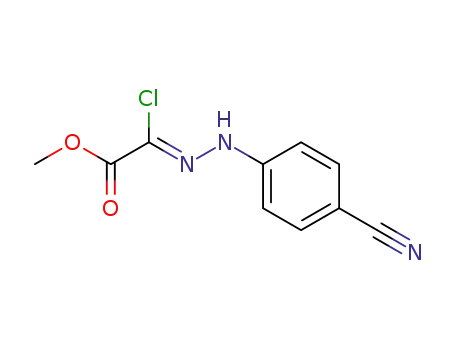 Molecular Structure of 118429-11-1 (METHYL 2-CHLORO-4-CYANOHYDRAZONYL ACETATE)