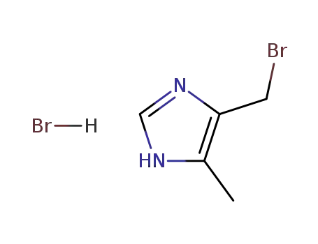 Molecular Structure of 66187-97-1 (1H-Imidazole, 4-(bromomethyl)-5-methyl-, monohydrobromide)