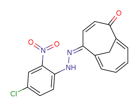 Molecular Structure of 86226-27-9 (5-[(4-Chloro-2-nitro-phenyl)-hydrazono]-bicyclo[4.4.1]undeca-1<sup>(10)</sup>,3,6,8-tetraen-2-one)
