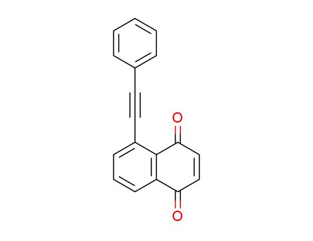 Molecular Structure of 94849-08-8 (1,4-Naphthalenedione, 5-(phenylethynyl)-)