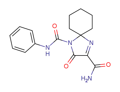 2-Oxo-1,4-diaza-spiro[4.5]dec-3-ene-1,3-dicarboxylic acid 3-amide 1-phenylamide