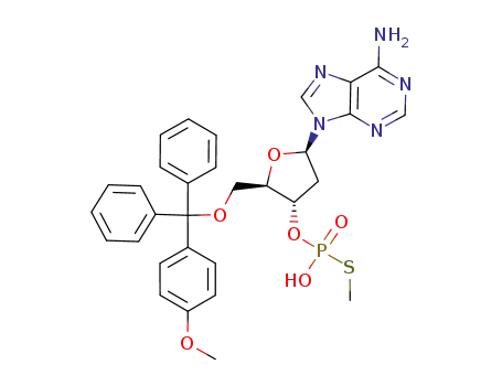 5'-O-monomethoxytrityl-2'-deoxyadenosine 3'-O-(S-methylphosphorothioate)