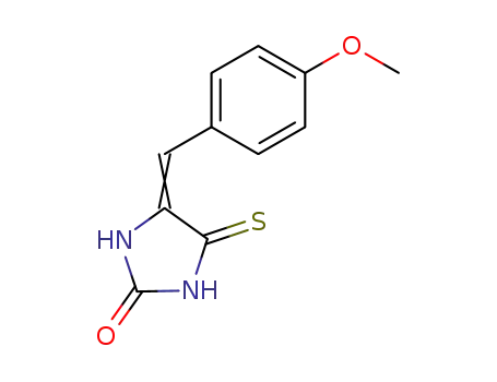 Molecular Structure of 52800-59-6 (2-Imidazolidinone, 4-[(4-methoxyphenyl)methylene]-5-thioxo-)