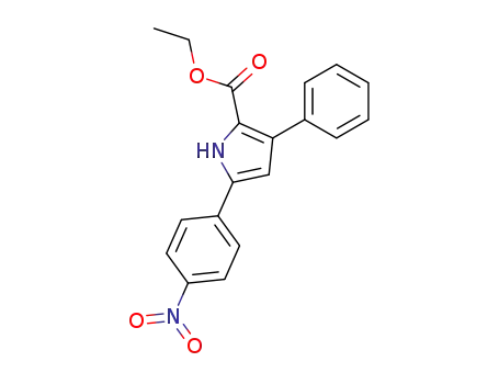 1H-Pyrrole-2-carboxylic acid, 5-(4-nitrophenyl)-3-phenyl-, ethyl ester