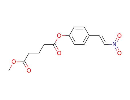 Molecular Structure of 142728-06-1 (methyl 4-<(E)-2-nitroethenyl>phenyl glutarate)