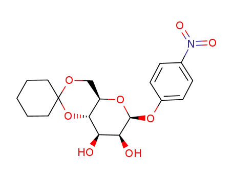 Molecular Structure of 102717-16-8 (4-Nitrophenyl4,6-cyclohexylidene-b-D-mannopyranoside)