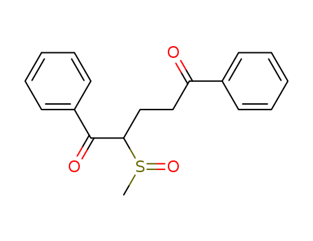 Molecular Structure of 100749-27-7 (1,5-Pentanedione, 2-(methylsulfinyl)-1,5-diphenyl-)