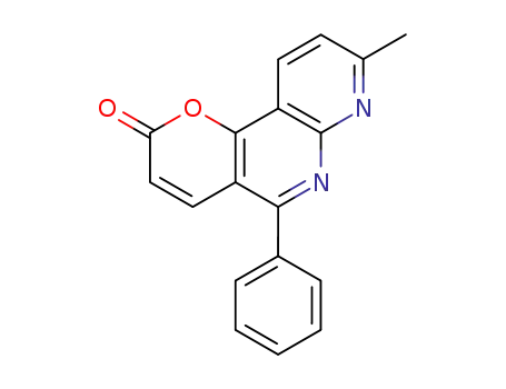 2H-Pyrano[3,2-c][1,8]naphthyridin-2-one, 8-methyl-5-phenyl-