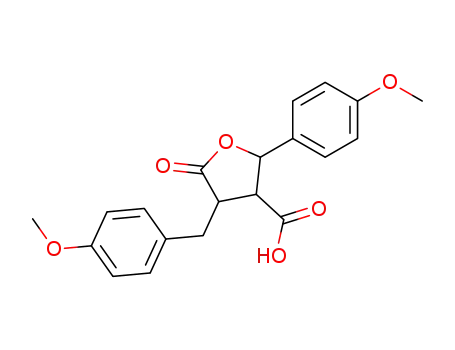 3-Furancarboxylic acid,
tetrahydro-2-(4-methoxyphenyl)-4-[(4-methoxyphenyl)methyl]-5-oxo-