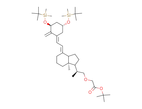 ((S)-2-{(R)-4-[2-[(3S,5R)-3,5-Bis-(tert-butyl-dimethyl-silanyloxy)-2-methylene-cyclohex-(E)-ylidene]-eth-(E)-ylidene]-7a-methyl-octahydro-inden-1-yl}-propoxy)-acetic acid tert-butyl ester