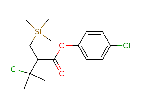 3-Chloro-3-methyl-2-trimethylsilanylmethyl-butyric acid 4-chloro-phenyl ester