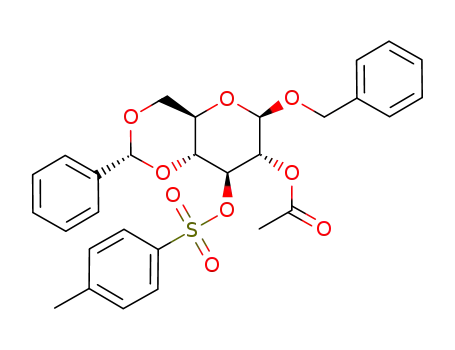 benzyl 2-O-acetyl-4,6-O-benzylidene-3-O-tosyl-β-D-glucopyranoside