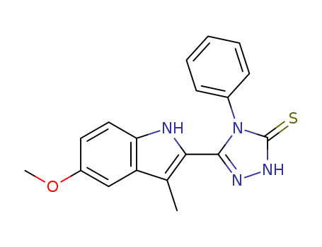 2,4-DIHYDRO-5-(5-METHOXY-3-METHYL-1H-INDOL-2-YL)-4-PHENYL-3H-1,2,4-TRIAZOLE-3-THIONE