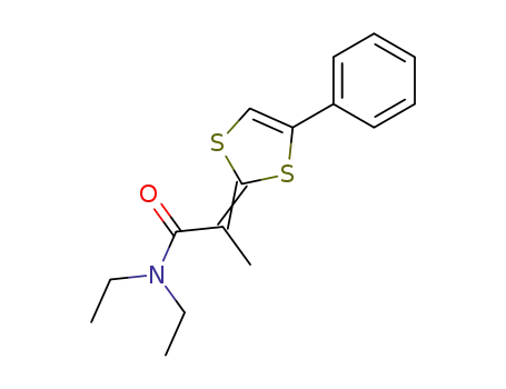 N,N-diethyl (phenyl-4 dithiole-1,3 ylidene-2)-2 propionamide