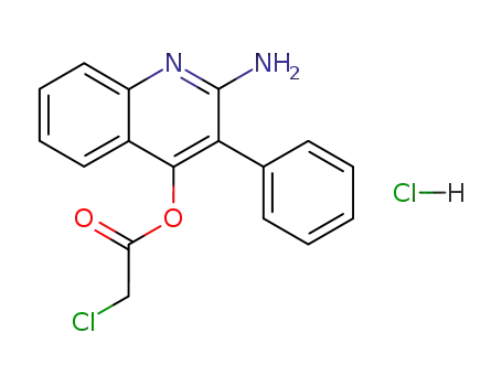 2-amino-3-phenyl-4-chloroacetoxyquinoline hydrochloride