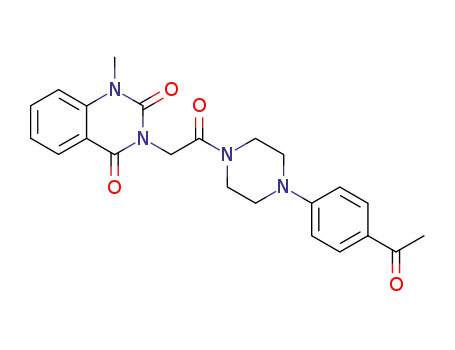 3-<2-oxo-2-<4-(4-acetylphenyl)-1-piperazinyl>ethyl>-1-methyl-2,4(1H,3H)-quinazolinedione