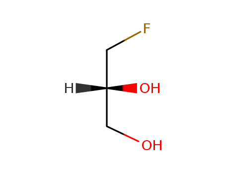 Molecular Structure of 32860-39-2 ((2R)-3-fluoropropane-1,2-diol)