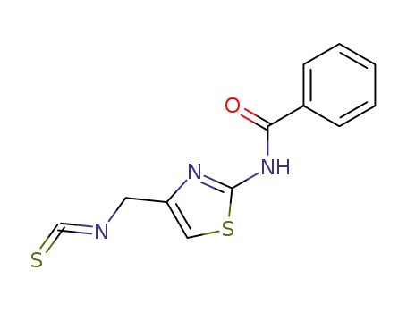 Molecular Structure of 152531-50-5 (2-benzamido-4-(isothiocyanatomethyl)thiazole)