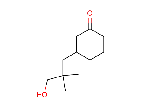 Molecular Structure of 123776-29-4 (Cyclohexanone, 3-(3-hydroxy-2,2-dimethylpropyl)-)