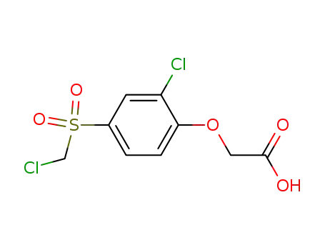Molecular Structure of 78843-06-8 (2-chloro-4-chloromethylsulfonylphenoxyacetic acid)