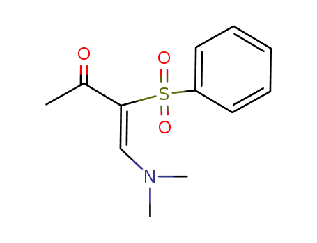 Molecular Structure of 91157-81-2 (3-Buten-2-one, 4-(dimethylamino)-3-(phenylsulfonyl)-)