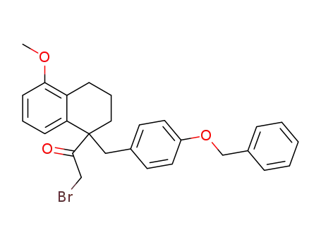 1-[1-(4-Benzyloxy-benzyl)-5-methoxy-1,2,3,4-tetrahydro-naphthalen-1-yl]-2-bromo-ethanone