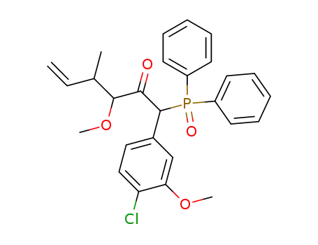 1-(4-Chloro-3-methoxy-phenyl)-1-(diphenyl-phosphinoyl)-3-methoxy-4-methyl-hex-5-en-2-one