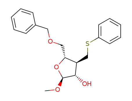 Methyl 5-O-benzyl-3-deoxy-3-phenylthiomethyl-α-D-arabino-pentofuranoside