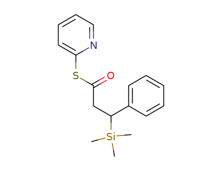 3-Phenyl-3-trimethylsilanyl-thiopropionic acid S-pyridin-2-yl ester