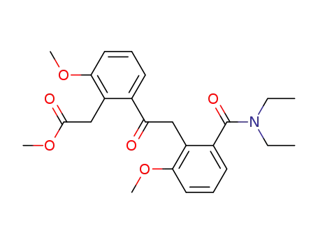 methyl 2-<ω-(2-N,N-diethylcarbamoyl-6-methoxyphenyl)acetyl>-6-methoxyphenylacetate
