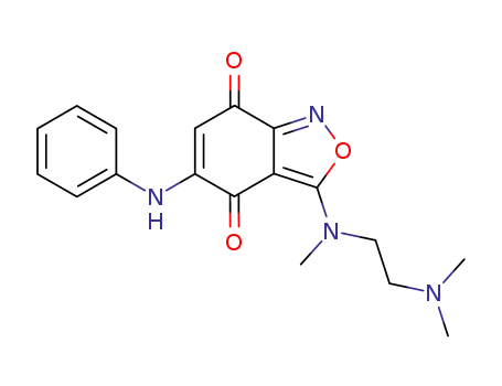 3-[(2-Dimethylamino-ethyl)-methyl-amino]-5-phenylamino-benzo[c]isoxazole-4,7-dione