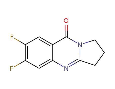 Molecular Structure of 642491-85-8 (6,7-difluoro-2,3-dihydropyrrolo[2,1-b]quinazolin-9(1H)-one)
