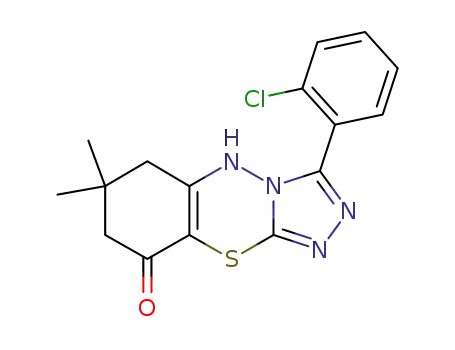 3-(2-Chloro-phenyl)-6,6-dimethyl-6,7-dihydro-4H,5H-9-thia-1,2,3a,4-tetraaza-cyclopenta[b]naphthalen-8-one