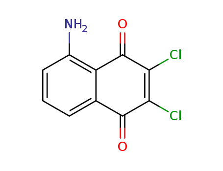 Molecular Structure of 22360-87-8 (1,4-Naphthalenedione, 5-amino-2,3-dichloro-)