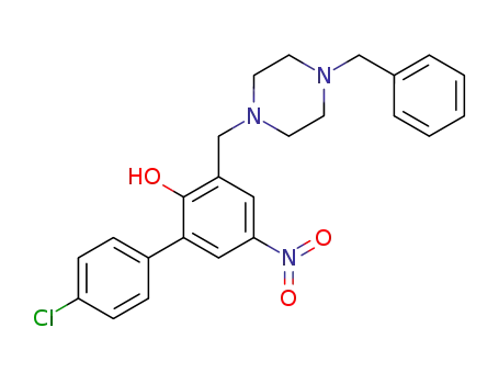 3-(4''-benzylpiperazin-1''-ylmethyl)-4'-chloro-5-nitrobiphenyl-2-ol
