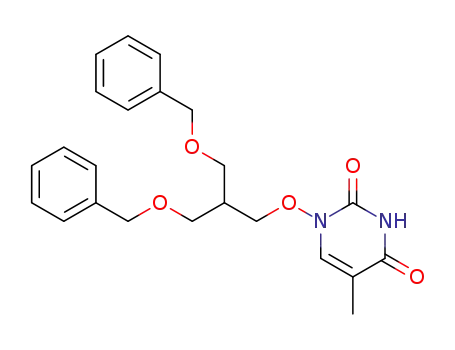 1-<3-Benzyloxy-2-(benzyloxymethyl)propoxy>thymine