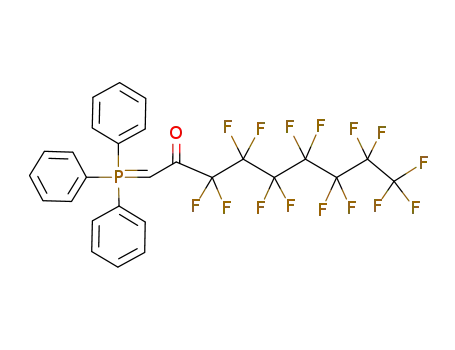 Molecular Structure of 96102-12-4 (3,3,4,4,5,5,6,6,7,7,8,8,9,9,9-Pentadecafluoro-1-(triphenyl-λ<sup>5</sup>-phosphanylidene)-nonan-2-one)