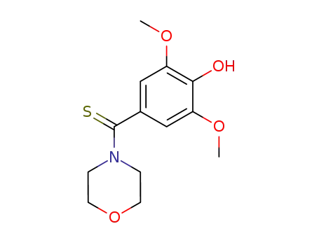 Molecular Structure of 64709-43-9 (2,6-dimethoxy-4-[morpholin-4-yl(sulfanyl)methylidene]cyclohexa-2,5-dien-1-one)